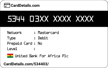 Card Details: 534403