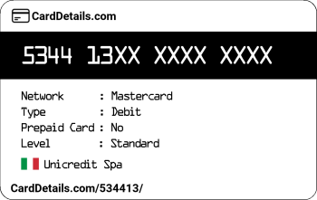 Card Details: 534413