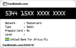 Card Details: 534415