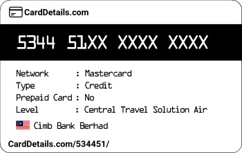 Card Details: 534451