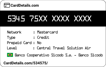 Card Details: 534575