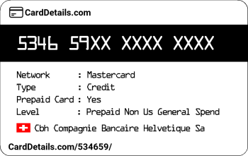 Card Details: 534659
