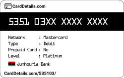 Card Details: 535103
