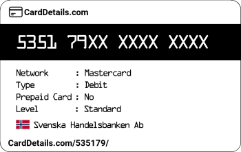 Card Details: 535179