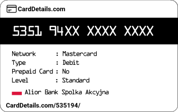 Card Details: 535194