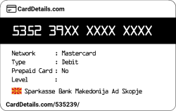 Card Details: 535239