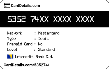 Card Details: 535274