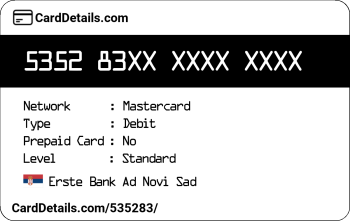 Card Details: 535283