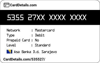 Card Details: 535527