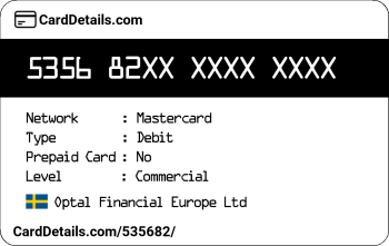 Card Details: 535682