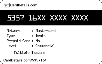 Card Details: 535716