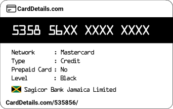 Card Details: 535856