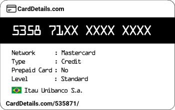 Card Details: 535871