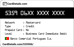 Card Details: 535906