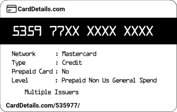 Card Details: 535977