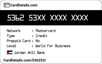 Card Details: 536253