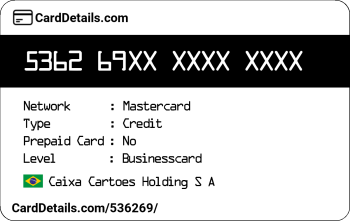 Card Details: 536269