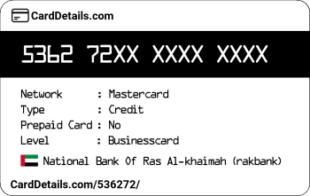Card Details: 536272