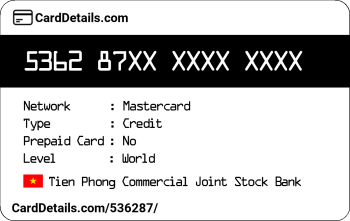 Card Details: 536287