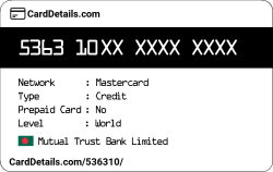 Card Details: 536310