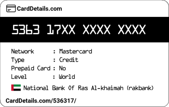 Card Details: 536317