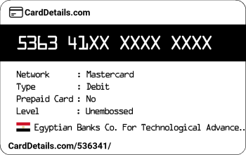 Card Details: 536341