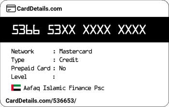 Card Details: 536653