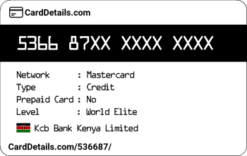 Card Details: 536687