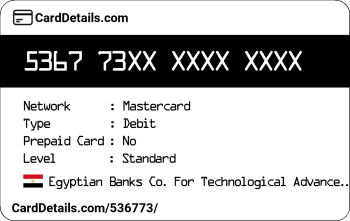 Card Details: 536773