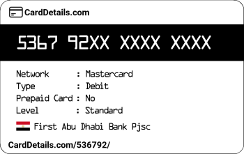 Card Details: 536792