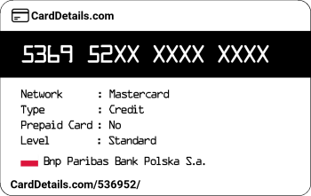 Card Details: 536952