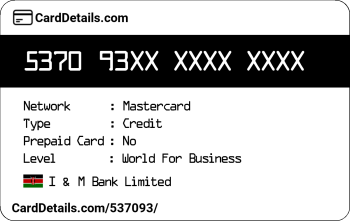 Card Details: 537093
