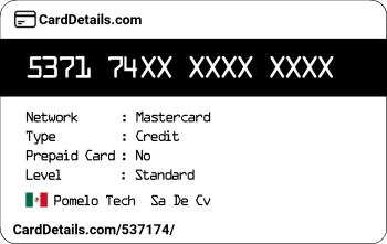Card Details: 537174