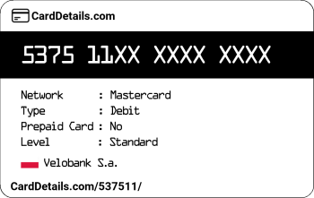 Card Details: 537511