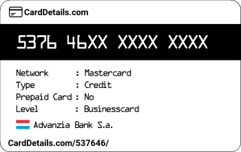Card Details: 537646