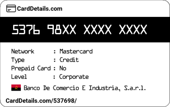Card Details: 537698