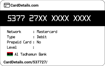 Card Details: 537727