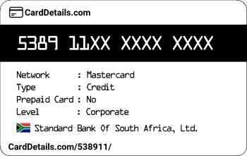 Card Details: 538911