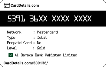 Card Details: 539136
