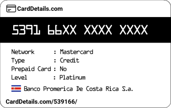 Card Details: 539166