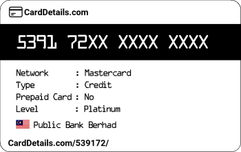 Card Details: 539172