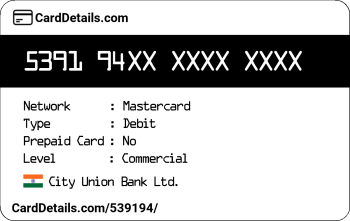 Card Details: 539194