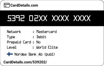 Card Details: 539202