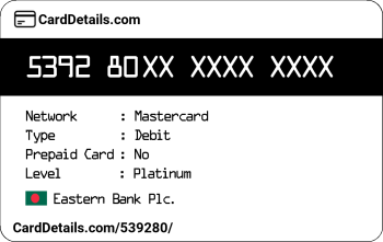 Card Details: 539280