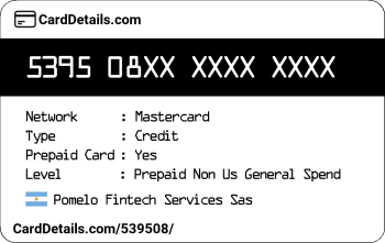 Card Details: 539508