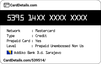 Card Details: 539514