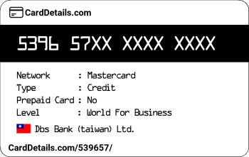Card Details: 539657