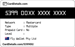 Card Details: 539900