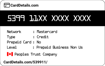 Card Details: 539911