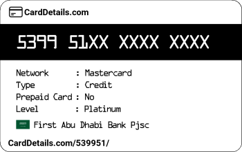 Card Details: 539951